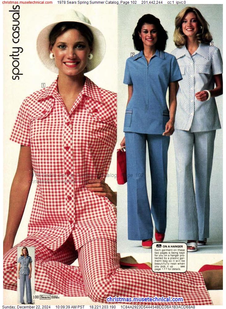 1978 Sears Spring Summer Catalog, Page 102