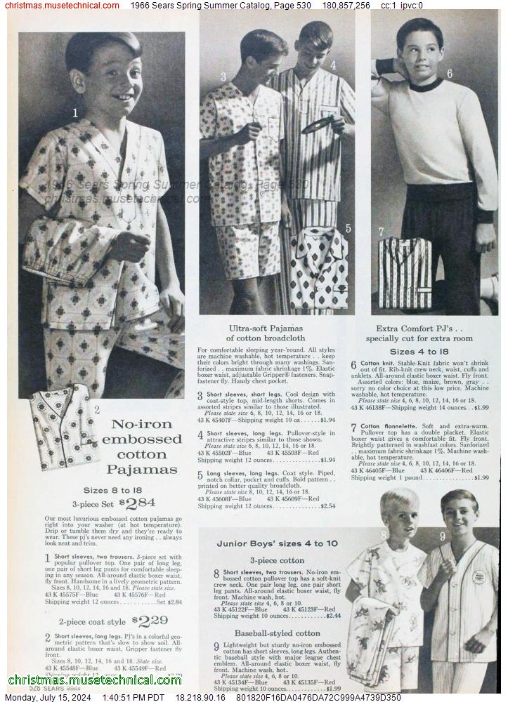 1966 Sears Spring Summer Catalog, Page 530