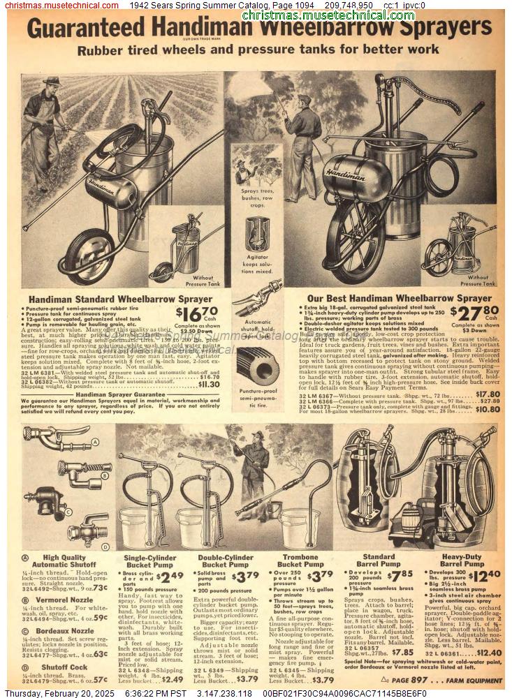 1942 Sears Spring Summer Catalog, Page 1094