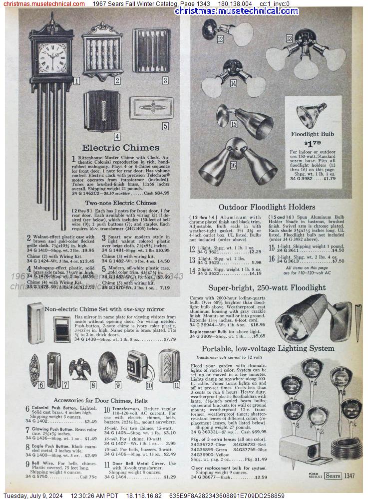 1967 Sears Fall Winter Catalog, Page 1343