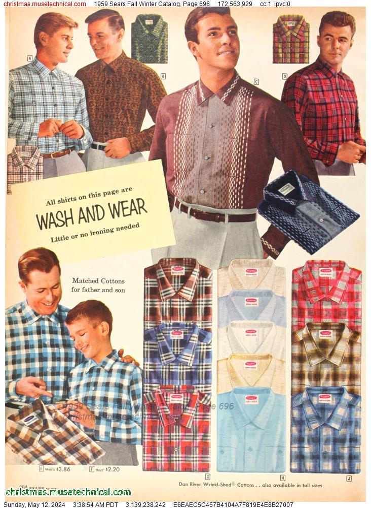 1959 Sears Fall Winter Catalog, Page 696