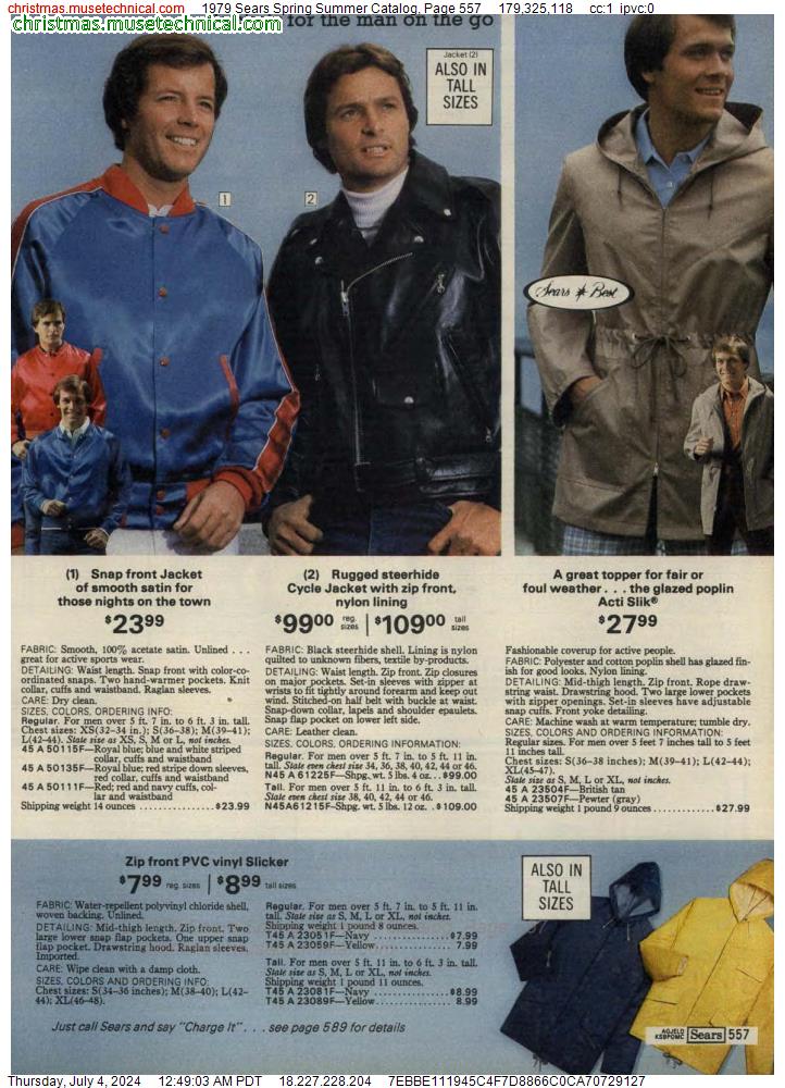 1979 Sears Spring Summer Catalog, Page 557