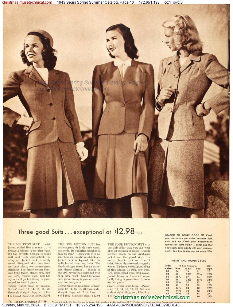 1943 Sears Spring Summer Catalog, Page 10