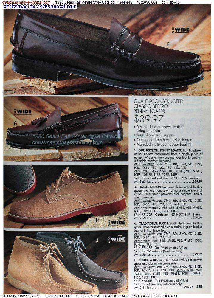 1990 Sears Fall Winter Style Catalog, Page 449