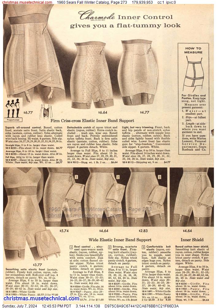 1960 Sears Fall Winter Catalog, Page 273
