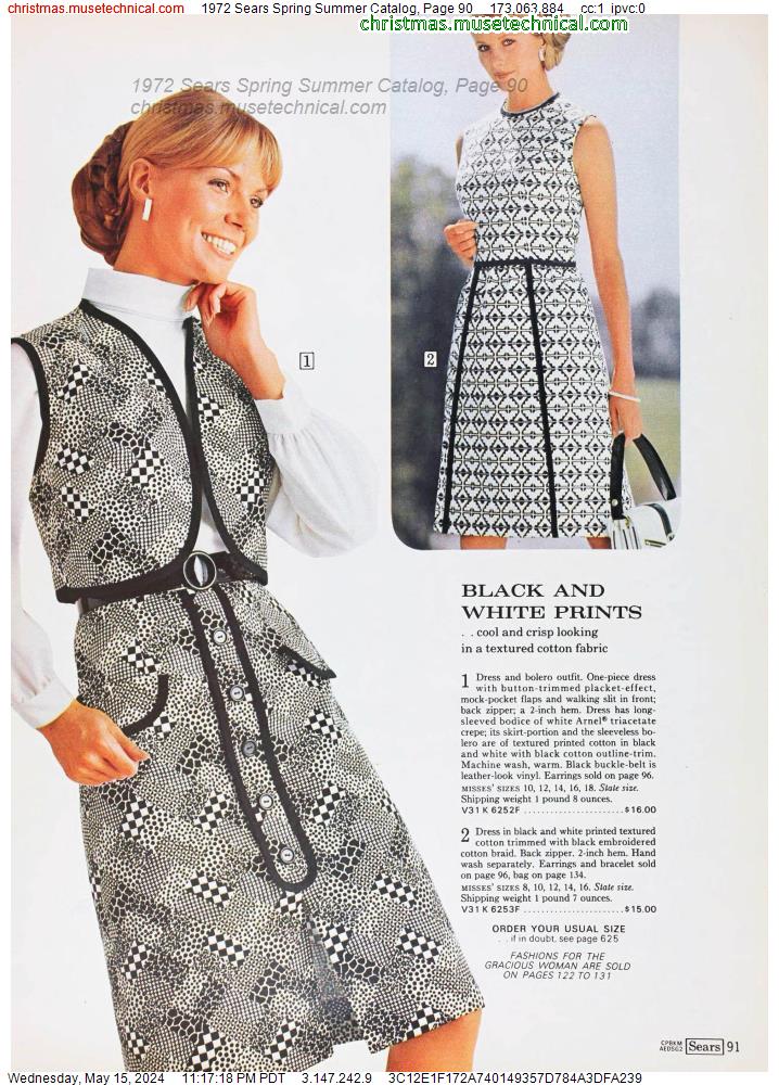 1972 Sears Spring Summer Catalog, Page 90