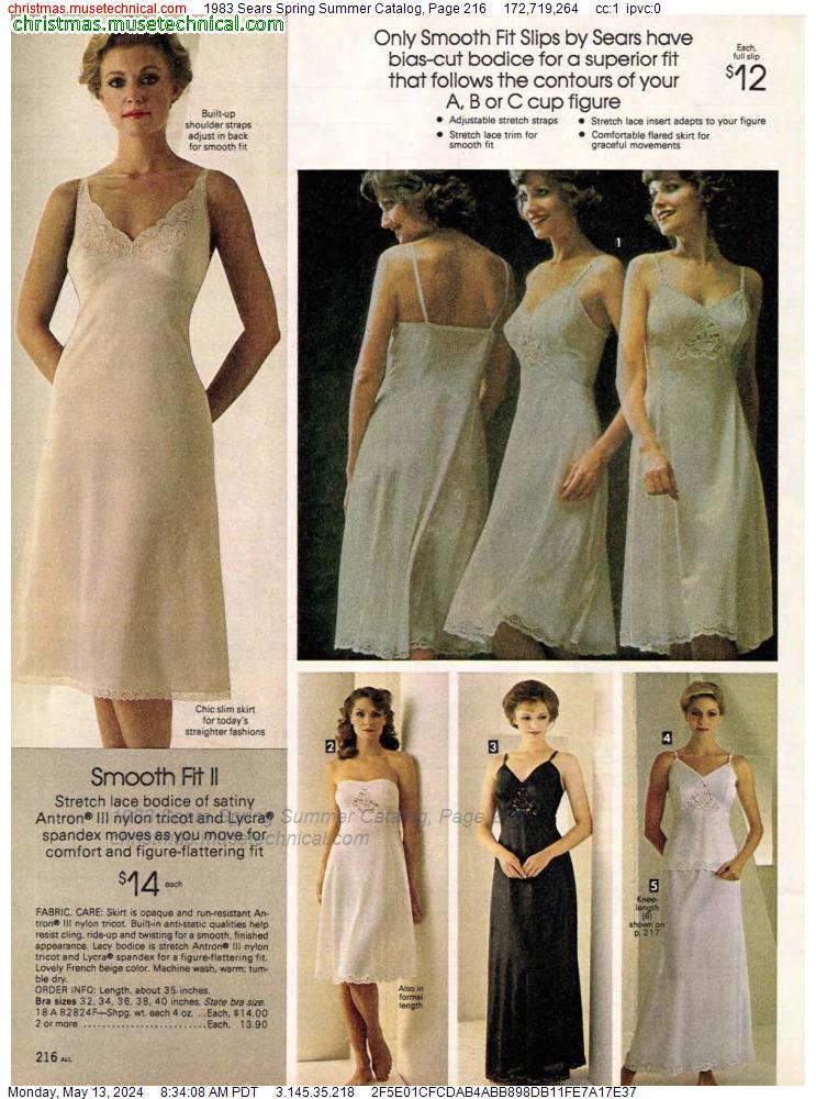 1983 Sears Spring Summer Catalog, Page 216