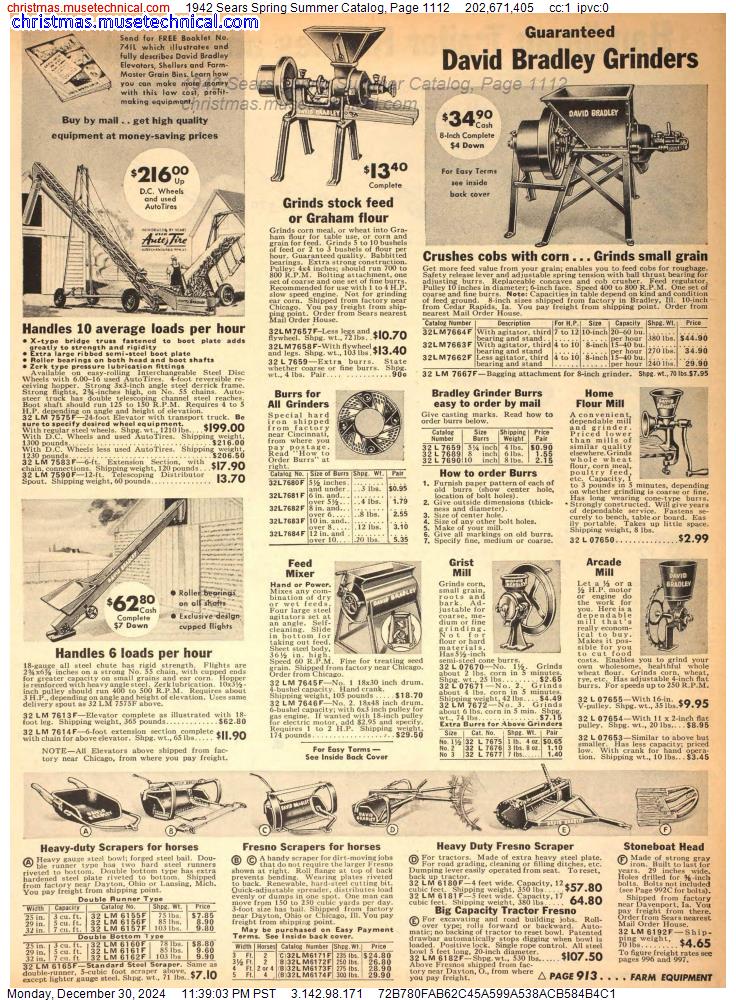 1942 Sears Spring Summer Catalog, Page 1112