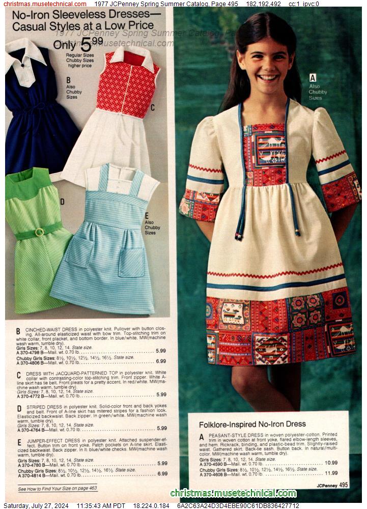 1977 JCPenney Spring Summer Catalog, Page 495