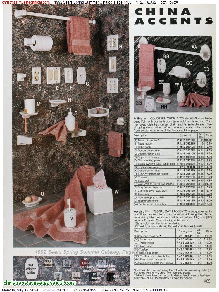1992 Sears Spring Summer Catalog, Page 1483