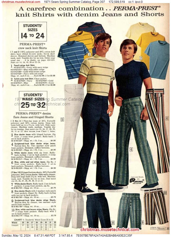 1971 Sears Spring Summer Catalog, Page 307