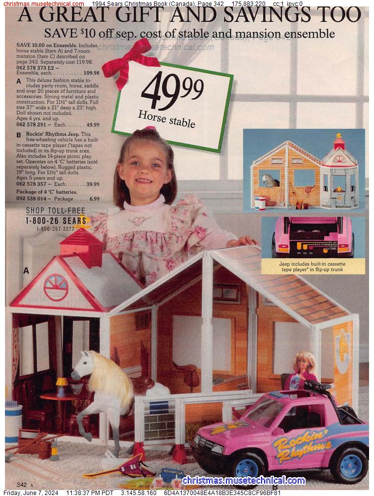 1994 Sears Christmas Book (Canada), Page 342