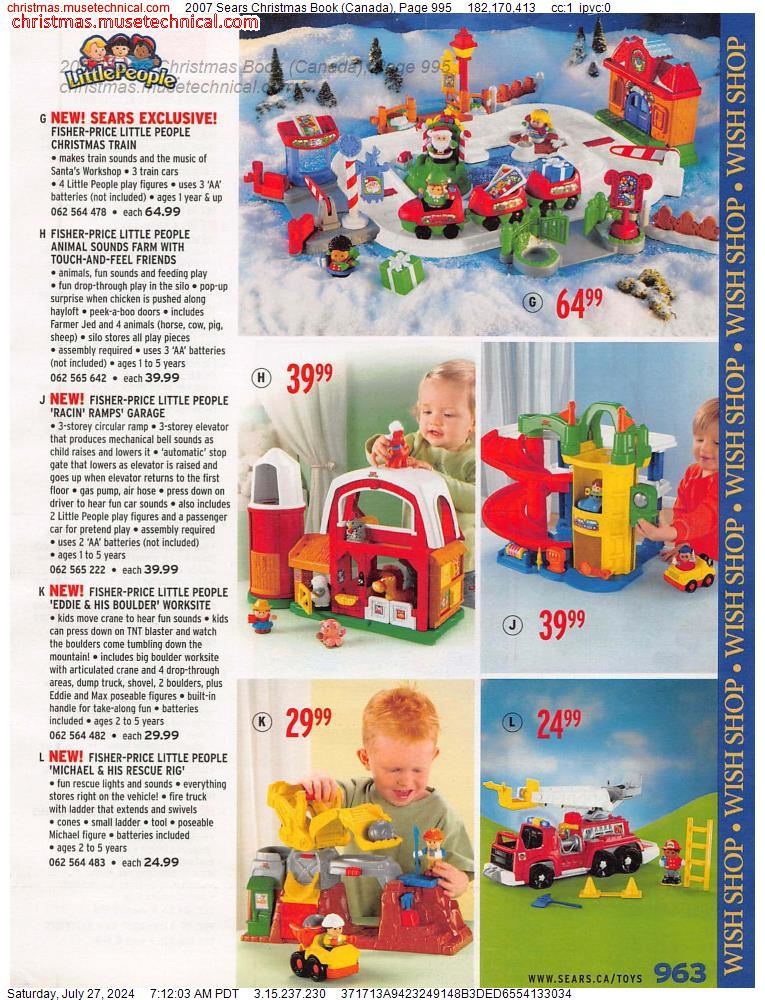 2007 Sears Christmas Book (Canada), Page 995
