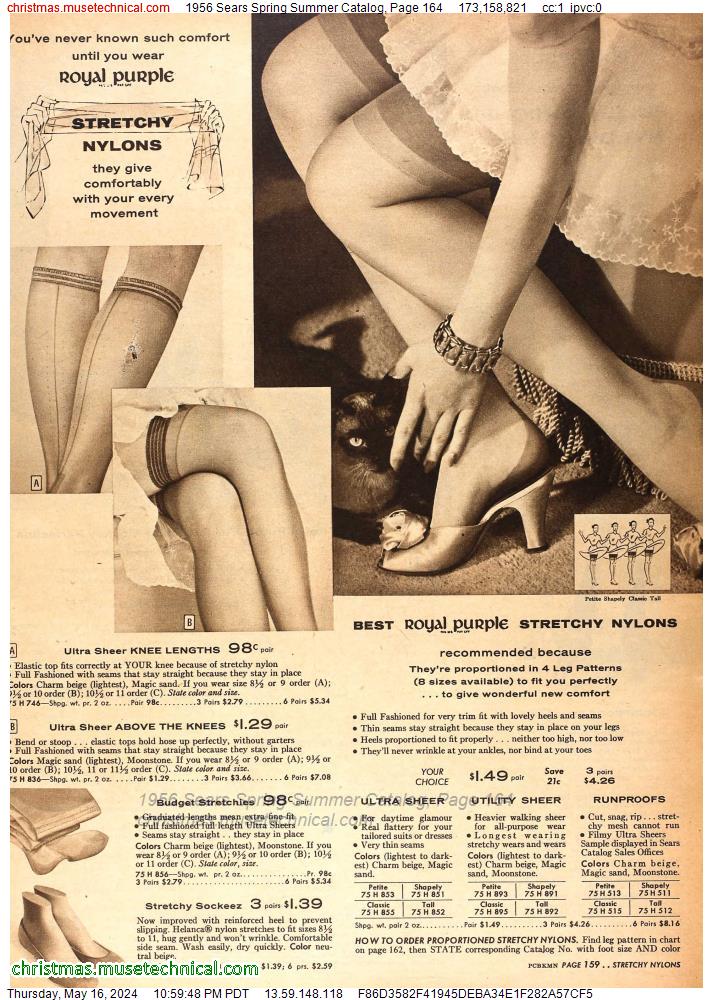 1956 Sears Spring Summer Catalog, Page 164