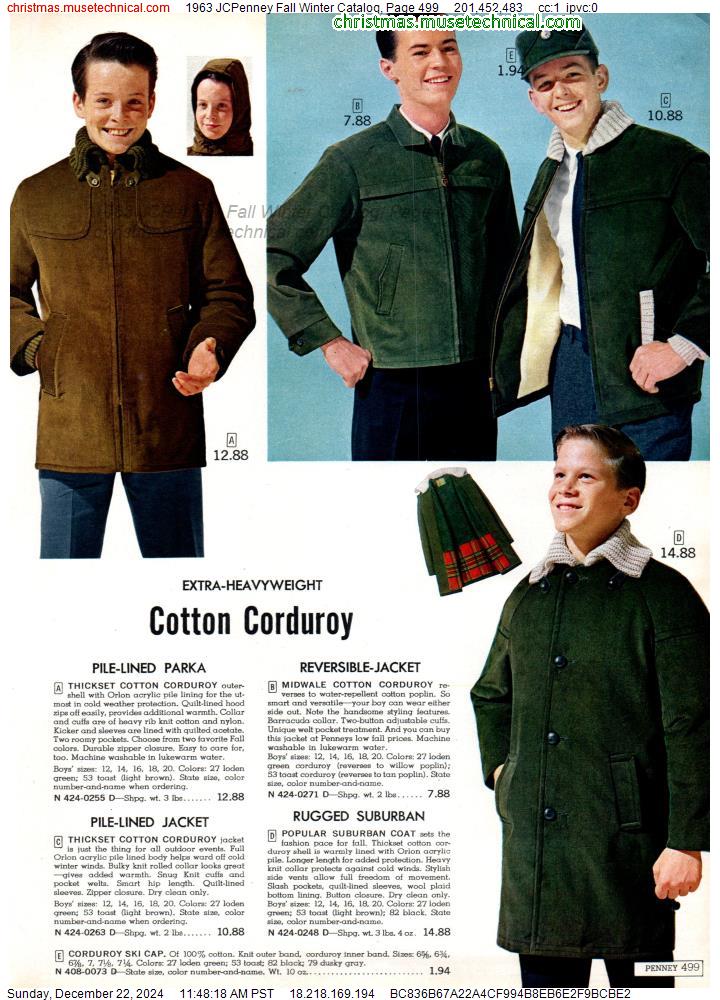 1963 JCPenney Fall Winter Catalog, Page 499