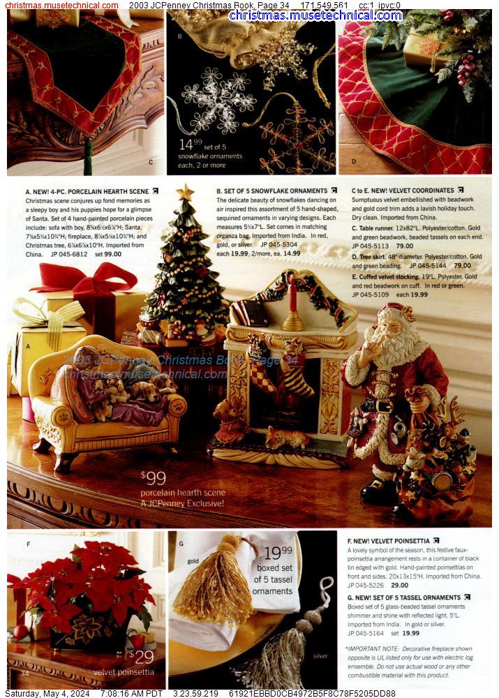 2003 JCPenney Christmas Book, Page 34