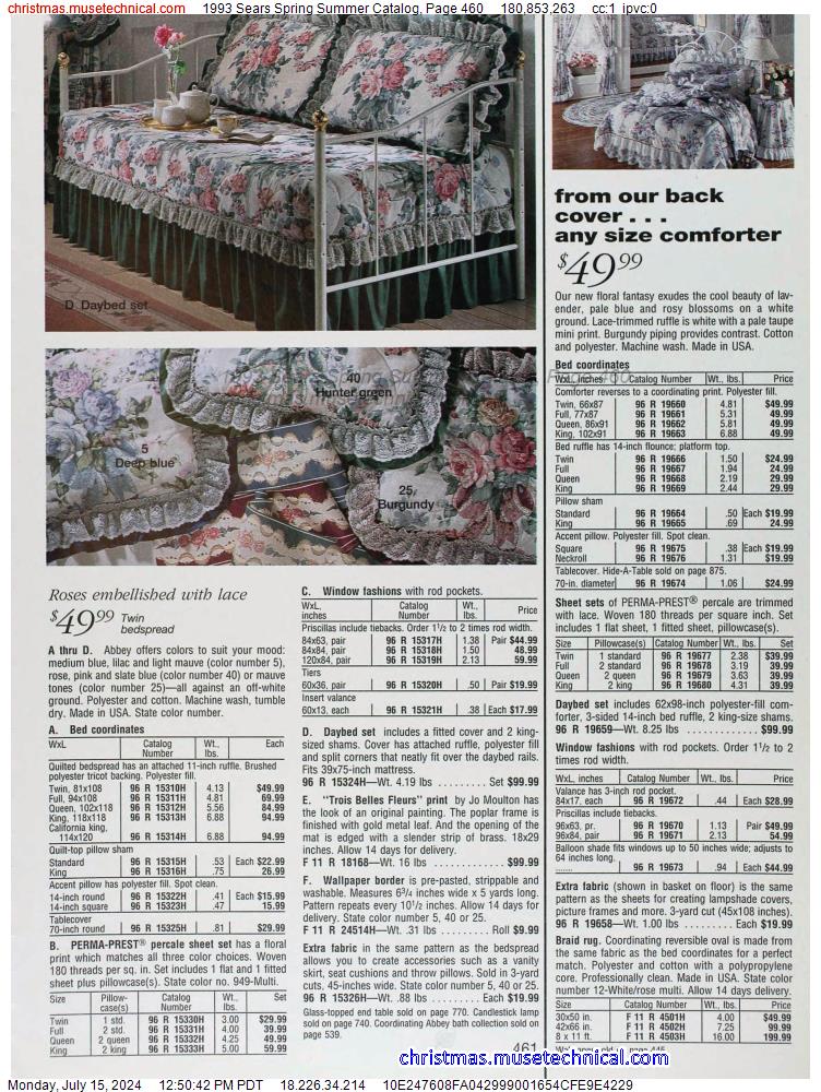 1993 Sears Spring Summer Catalog, Page 460