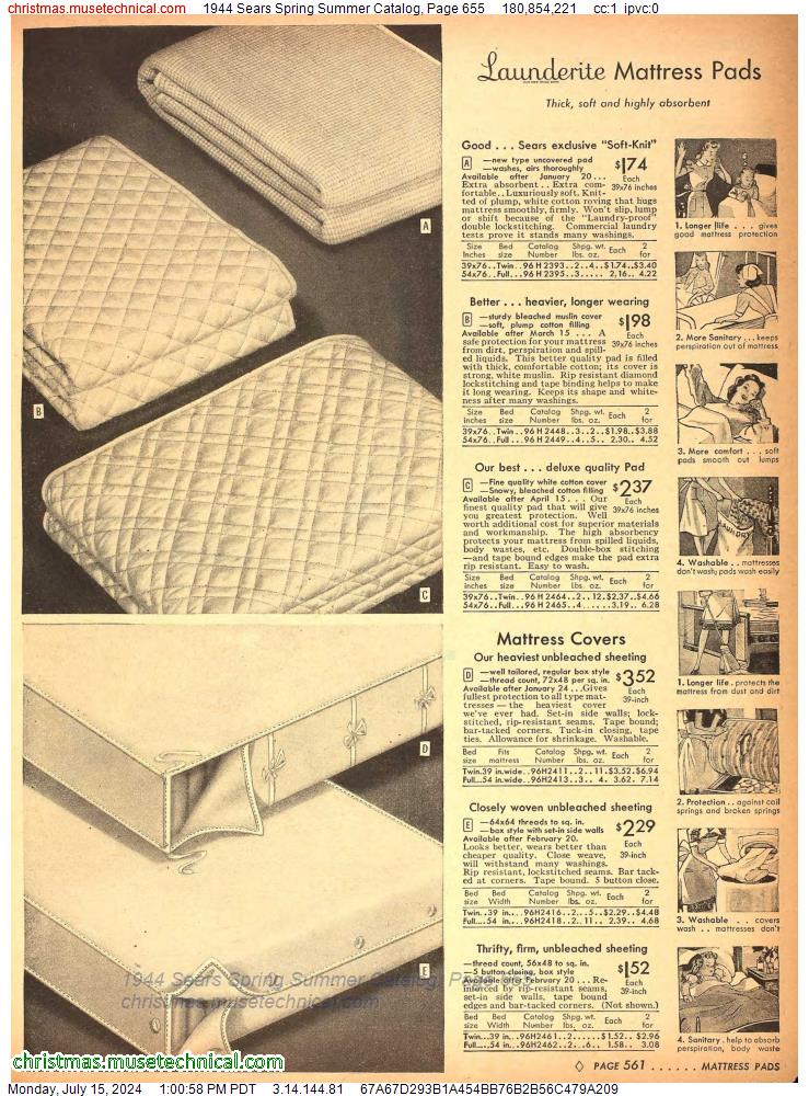 1944 Sears Spring Summer Catalog, Page 655