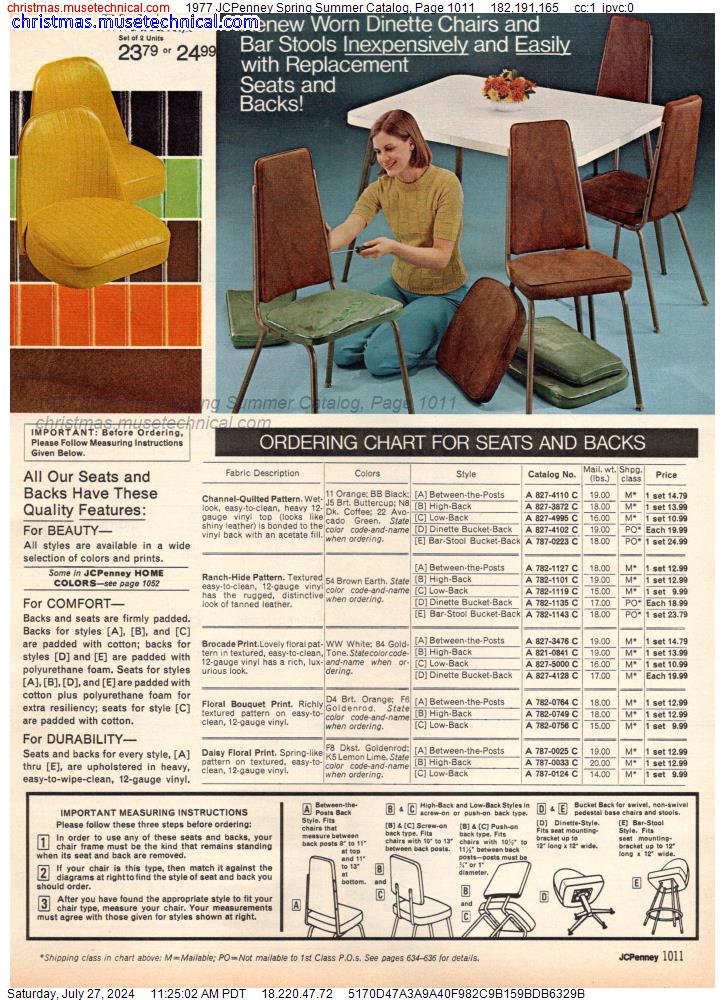 1977 JCPenney Spring Summer Catalog, Page 1011