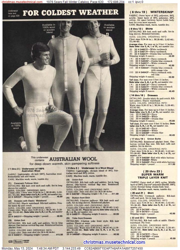 1976 Sears Fall Winter Catalog, Page 630