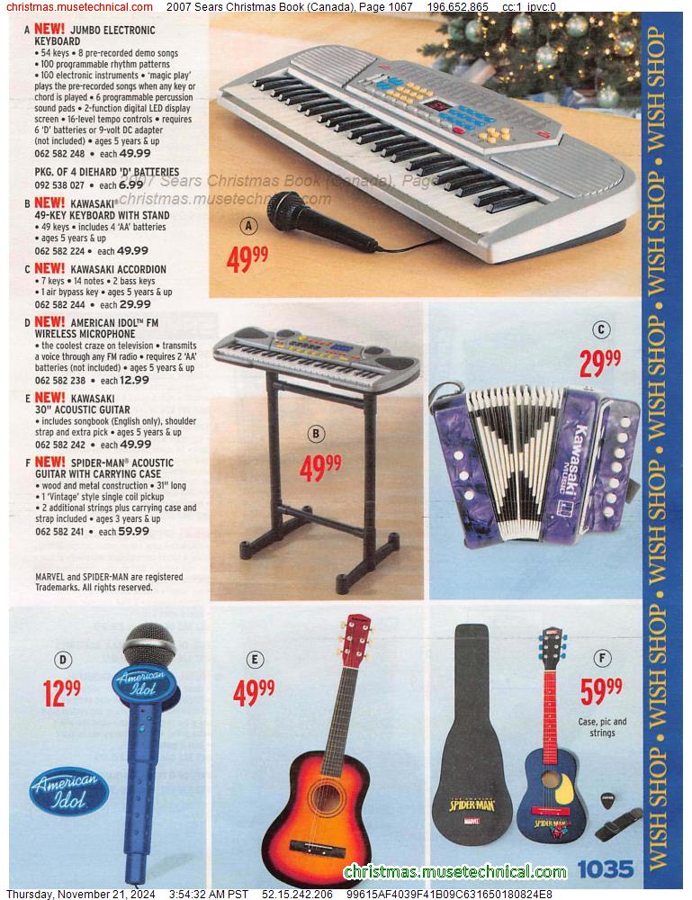 2007 Sears Christmas Book (Canada), Page 1067