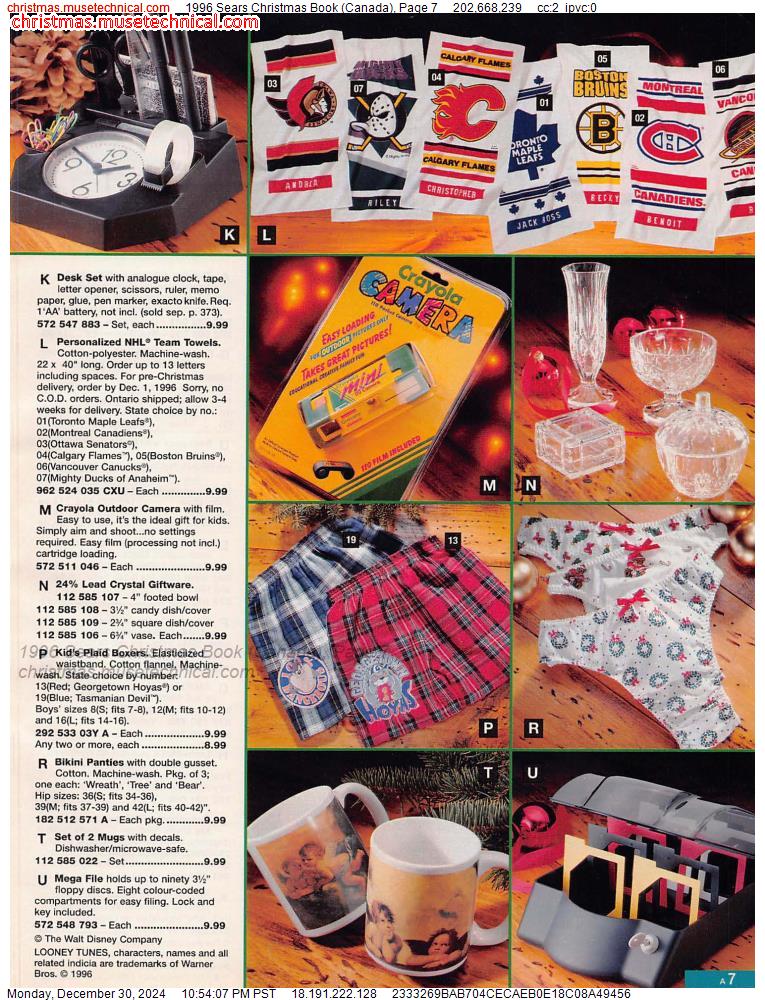 1996 Sears Christmas Book (Canada), Page 7