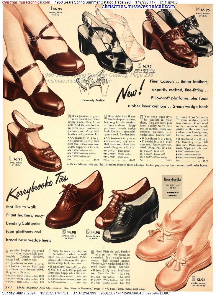 1950 Sears Spring Summer Catalog, Page 293
