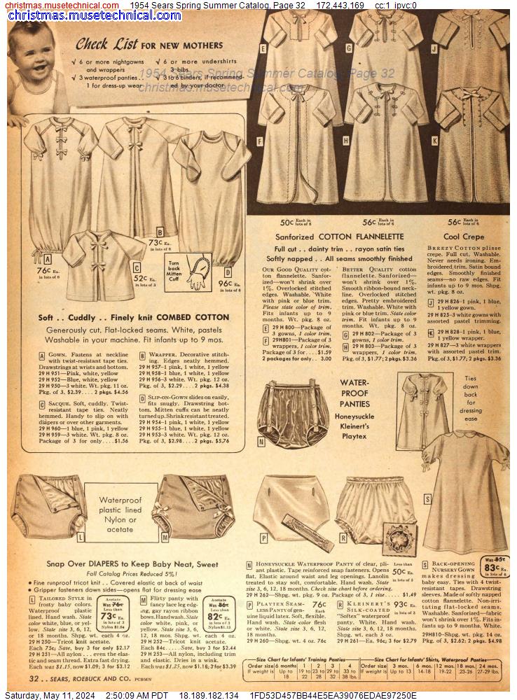 1954 Sears Spring Summer Catalog, Page 32