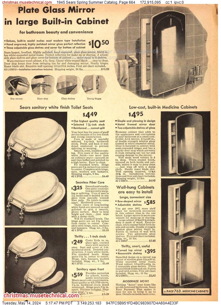 1945 Sears Spring Summer Catalog, Page 664