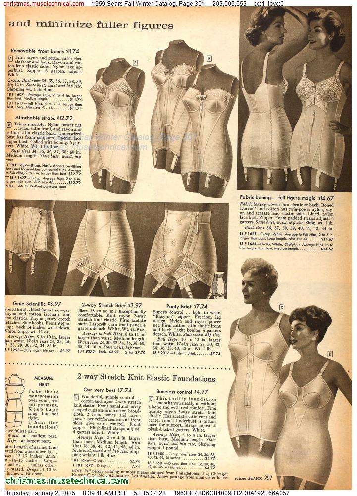 1959 Sears Fall Winter Catalog, Page 301