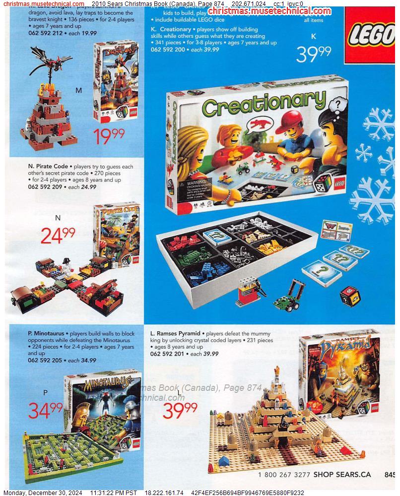 2010 Sears Christmas Book (Canada), Page 874