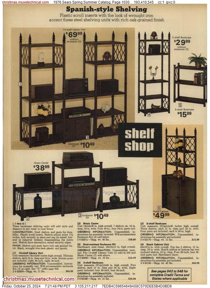 1976 Sears Spring Summer Catalog, Page 1030