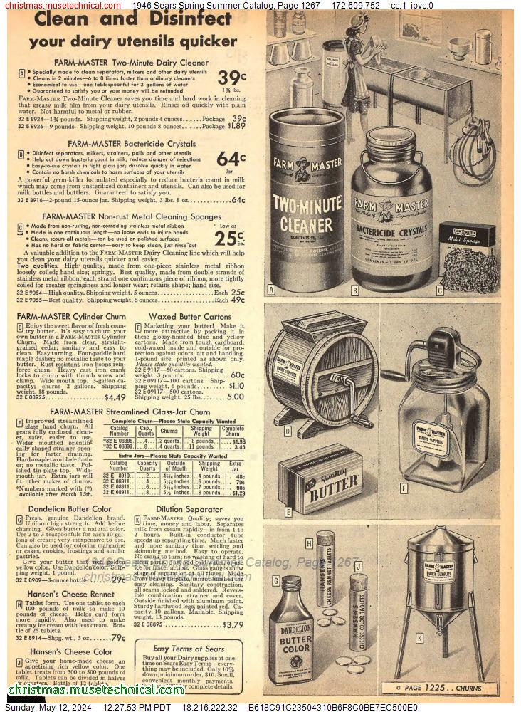 1946 Sears Spring Summer Catalog, Page 1267