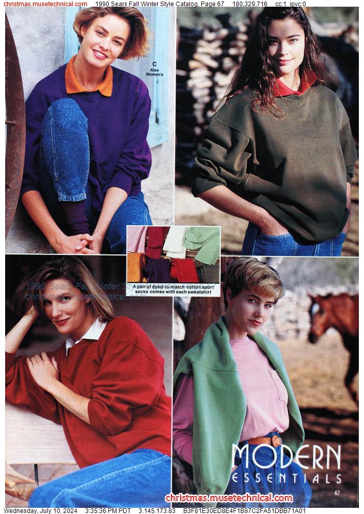 1990 Sears Fall Winter Style Catalog, Page 67