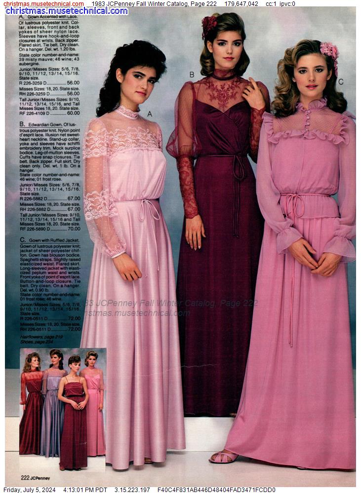 1983 JCPenney Fall Winter Catalog, Page 222