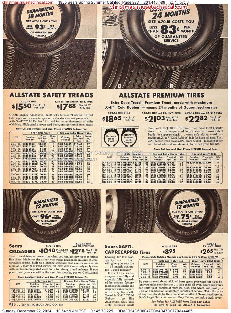 1955 Sears Spring Summer Catalog, Page 933