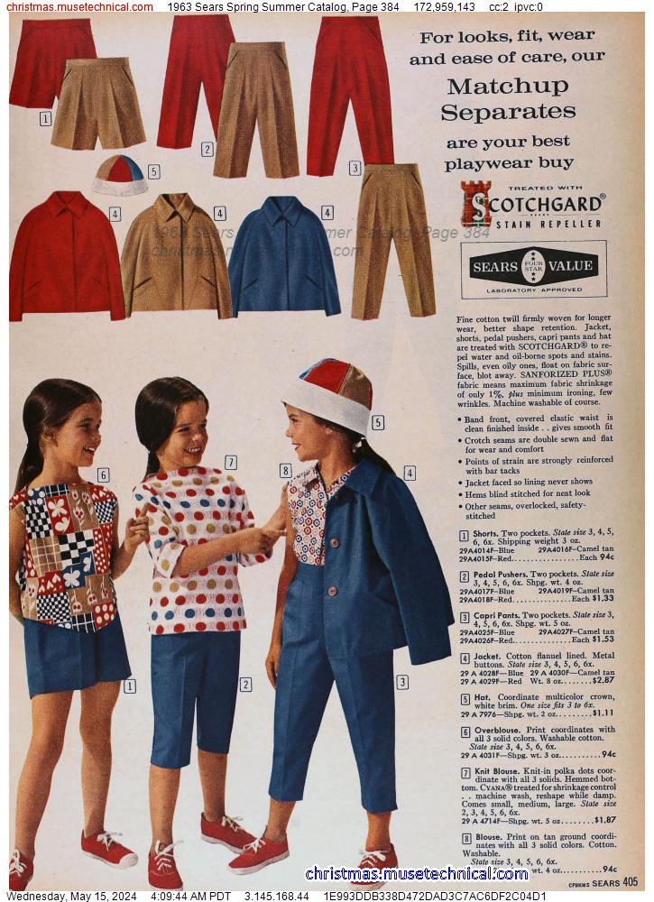 1963 Sears Spring Summer Catalog, Page 384