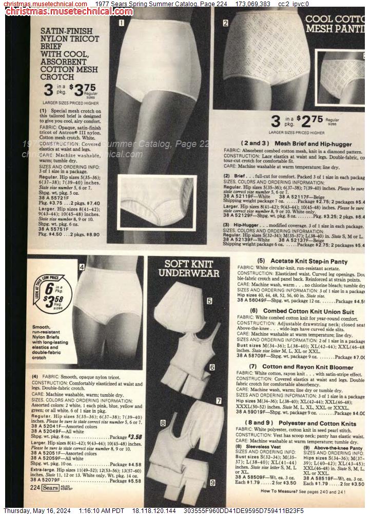 1977 Sears Spring Summer Catalog, Page 224