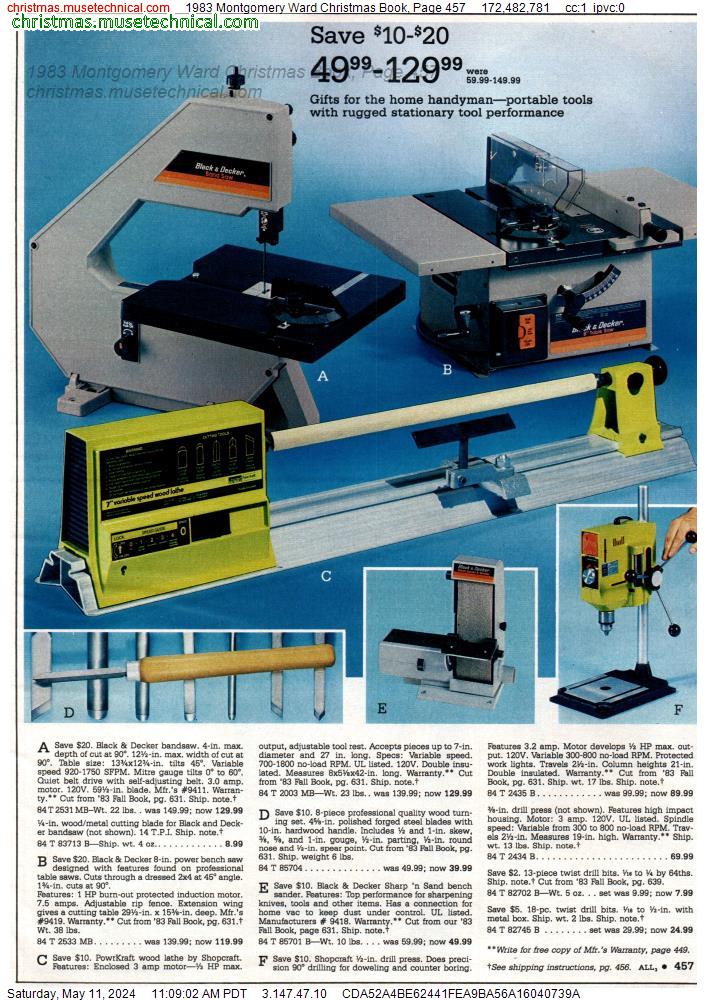 1983 Montgomery Ward Christmas Book, Page 457