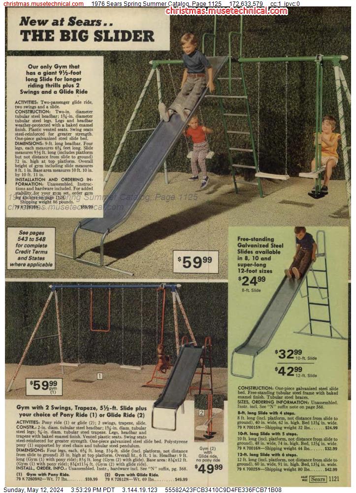 1976 Sears Spring Summer Catalog, Page 1125