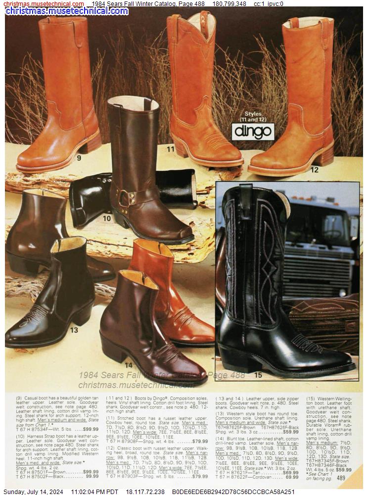 1984 Sears Fall Winter Catalog, Page 488