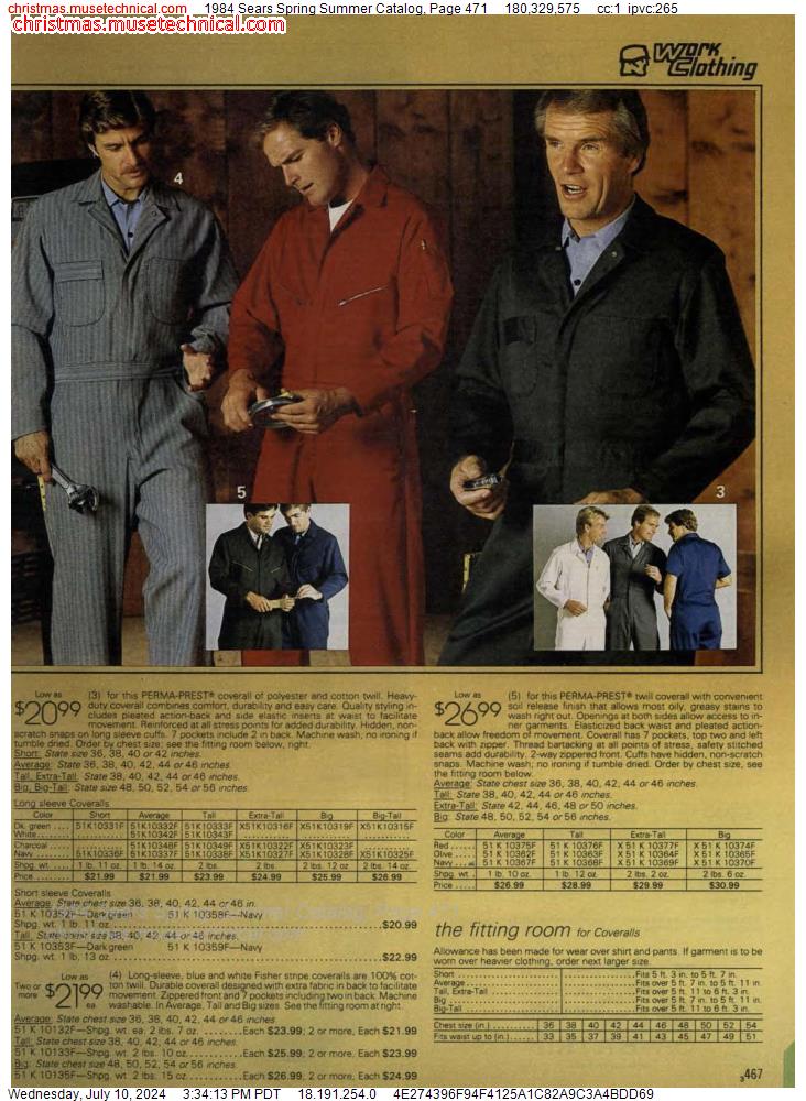 1984 Sears Spring Summer Catalog, Page 471