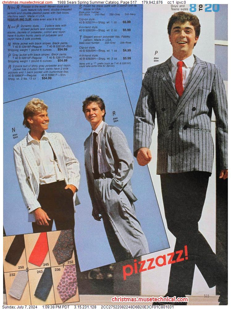 1988 Sears Spring Summer Catalog, Page 517