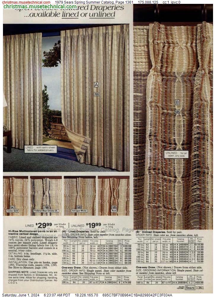 1979 Sears Spring Summer Catalog, Page 1361