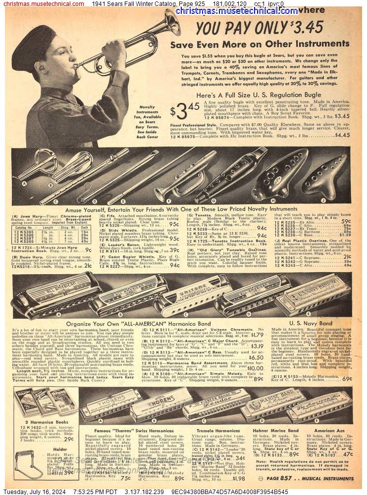 1941 Sears Fall Winter Catalog, Page 925