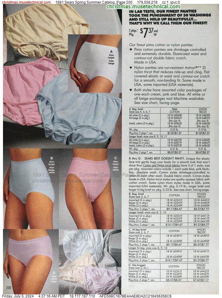 1991 Sears Spring Summer Catalog, Page 200
