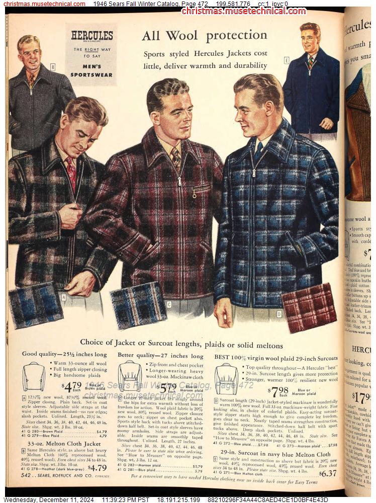 1946 Sears Fall Winter Catalog, Page 472