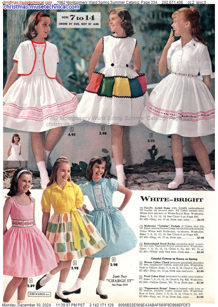 1962 Montgomery Ward Spring Summer Catalog, Page 334