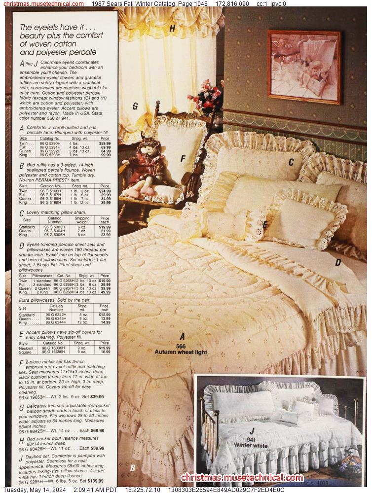 1987 Sears Fall Winter Catalog, Page 1048
