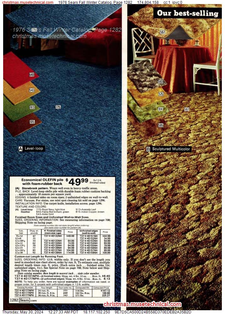 1976 Sears Fall Winter Catalog, Page 1282